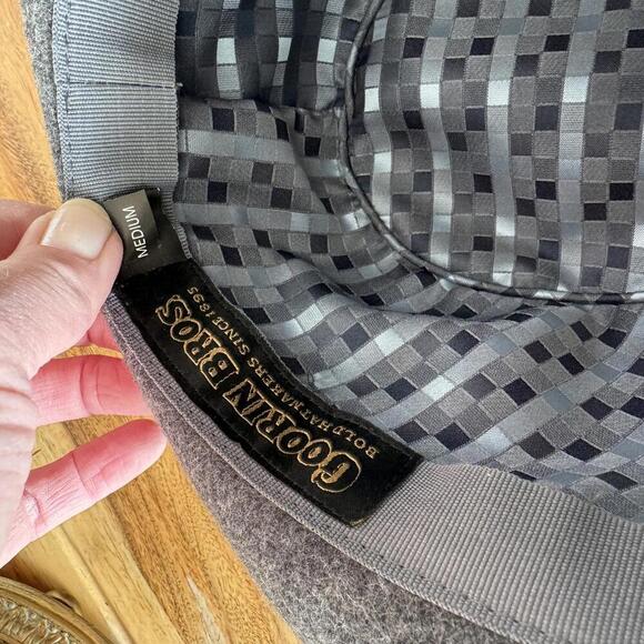Goorin Bros Gray Wool Fedora Style Hat Size M - Picture 7 of 7